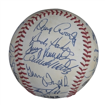 1984 National League Champion San Diego Padres Team Signed ONL Feeney Baseball With 22 Signatures Including Tony Gwynn (JSA)